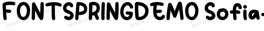 FONTSPRINGDEMO Sofia字体转换